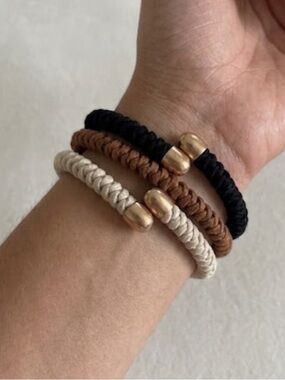 Plunder Fashion Jewelry Faux
Leather Cuff Bracelets - Set Of 3